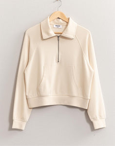 Double Zero Soft 1/2 Zip Top