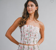 Load image into Gallery viewer, Mable Flower Corset Top
