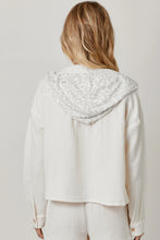 Load image into Gallery viewer, Mystree Gauze Hoody W Leopard Hood
