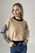 Load image into Gallery viewer, Six Fifty Colorblock Sleeve Preston Sweater
