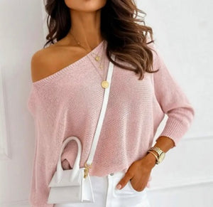 Ribbon Bow Knot Dolman Sleeve Sweater