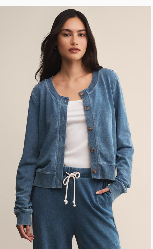 Z Supply Knit Denim Cardigan