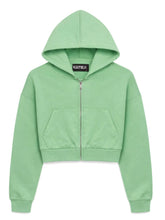 Load image into Gallery viewer, Katie J Tristan Zip Crop Sweatshirt

