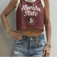 Load image into Gallery viewer, College Mesh Crop Tank Top
