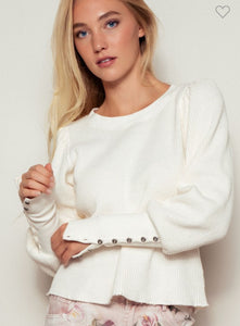 Urban Daizy Thermal Puff Sleeve LS Top