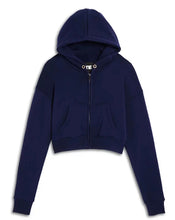 Load image into Gallery viewer, KatieJ TWEEN DYLAN ZIP CROP HOODIE

