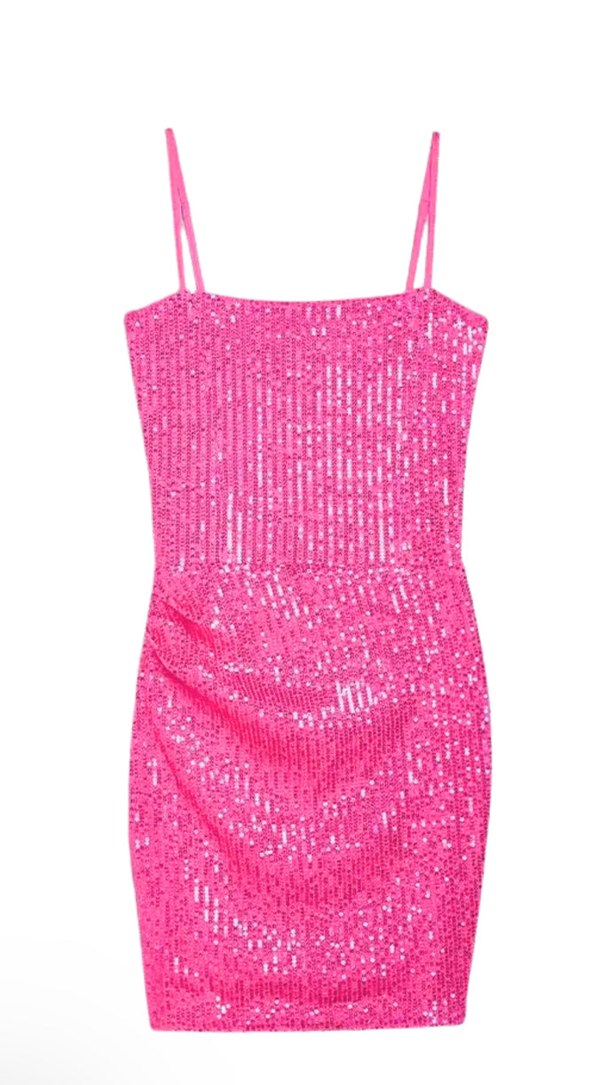 Katie J Tween Maddy Sequin Dress Pink and Blues Katie J Tween Maddy Sequin Dress Pink and Blues
