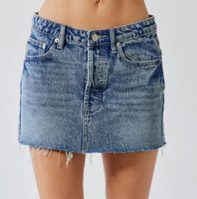 Load image into Gallery viewer, Signiture 8 Micro Mini Denim Skirt
