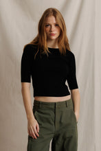 Load image into Gallery viewer, T410-amelia - short sleeve luxe rib - FA26

