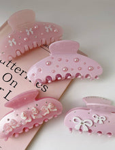 Load image into Gallery viewer, 2+Pink Bow Knot Sweet Cute Hair Claws DPJC2330
