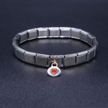 Load image into Gallery viewer, Italian Charm Bracelet Charms - Dangle Heart Links
