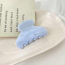 Load image into Gallery viewer, Solid Color Rhinestone Acetate Hair Claw DP25B942
