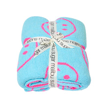 Load image into Gallery viewer, Happy Face &amp; Lightning Plush Throw Blankets
