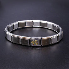 Load image into Gallery viewer, Italian Bracelet Charm - Airplane 9mm Links
