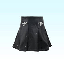 Load image into Gallery viewer, Vegan Leather Gem Skirt
