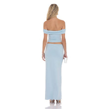 Load image into Gallery viewer, Embellished Skirt in Light Blue
