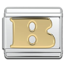 Load image into Gallery viewer, Italian Charm Letters A-Z - 9mm Gold Bracelet Charms

