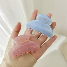 Load image into Gallery viewer, Solid Color Rhinestone Acetate Hair Claw DP25B942
