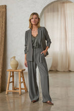 Load image into Gallery viewer, Eco-Friendly Recycled Poly Shirred Sleeve Blazer
