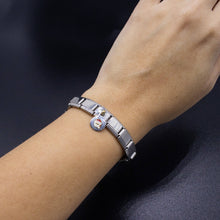 Load image into Gallery viewer, Italian Bracelet Dangle Charm - 9mm Santa Claus Holiday Links
