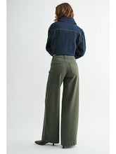 Load image into Gallery viewer, Clean Hem Full Length Wide Leg - Dark Olive

